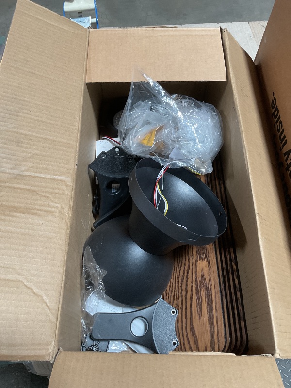 Photo 1 of ***FOR PARTS ONLY/ MISSING PIECES*** Dolavast Ceiling Fans with Lights, 52 Inch Low Profile Ceiling Fan with Light and Remote Control, Flush Mount, Reversible, 3CCT, Dimmable LED, Quiet, Black Ceiling Fan for Bedroom, Living Room