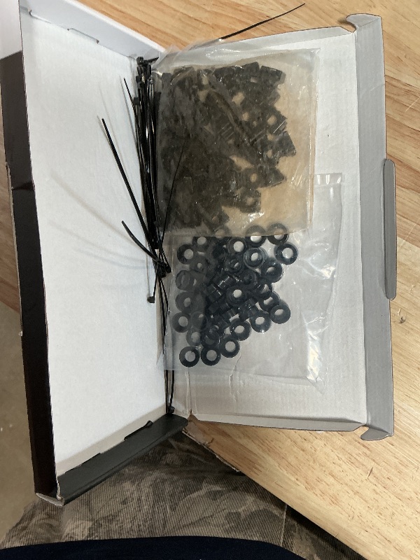 Photo 1 of **MISSING ALL SCREWS*** 50 PACK M6 x 16mm Rack Mount Cage Nuts, Screws and Washers for Rack Mount Server Cabinet, Rack Mount Server Shelves, Routers, Rack Mount Screws and Square Insert Nuts, Self-Locking Cable Ties for Free