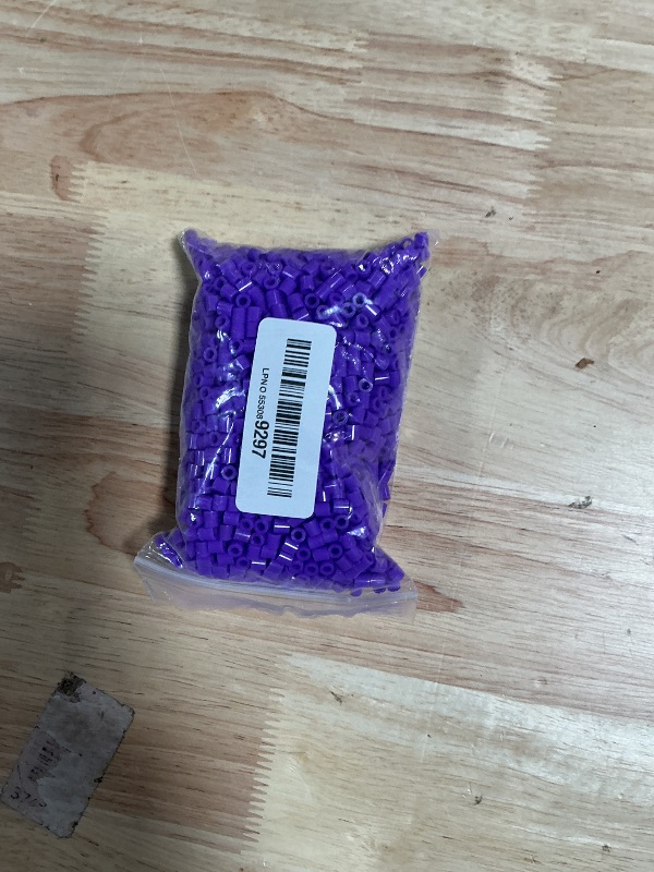 Photo 1 of 2000pcs 5MM Purple Fuse Beads Iron Beads for Crafts,Melting Bead Handmade Decor DIY Make (Color 8)