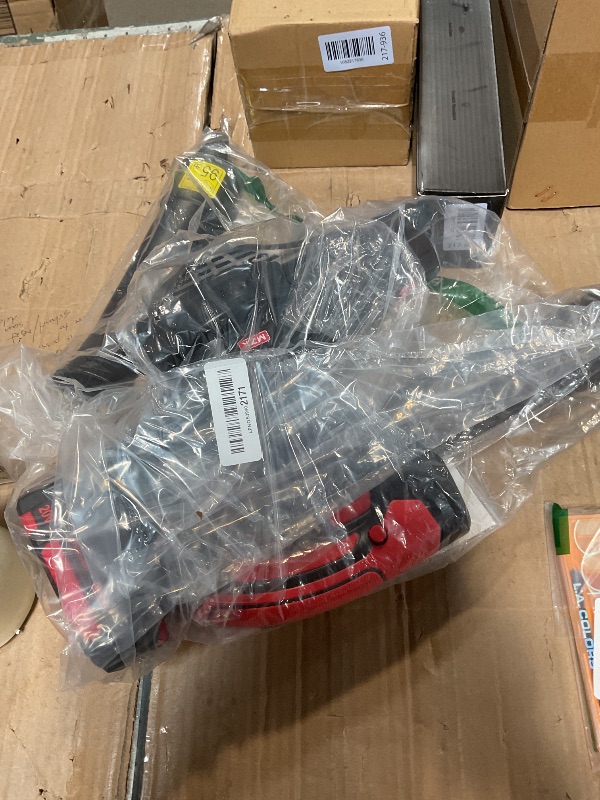 Photo 1 of **POSSIBLY FOR PARTS/ UNKNOWN DAMAGE/ MISSING EXTRA BATTERY*** MZK Cordless Leaf Blower,20V Battery Powered Electric Blower for Lawn Care, Electric Lightweight Leaf Blower for Blowing Leaves, Patio Cleaning and Dust(2 * 2Ah Battery & Charger Included),LF4