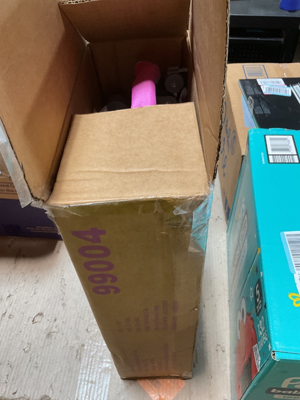 Photo 1 of *** FOR PARTS ONLY HAS DAMAGED ASSEMBLY PIECES*** Badger Basket Double Doll Stroller - Pram for Baby Doll with Adjustable Seats & Storage Basket - Fits Doll Up to 20 Inches - Best for Toddler and Kid Pretend Play Ages 3 and Up - Pink/Grey