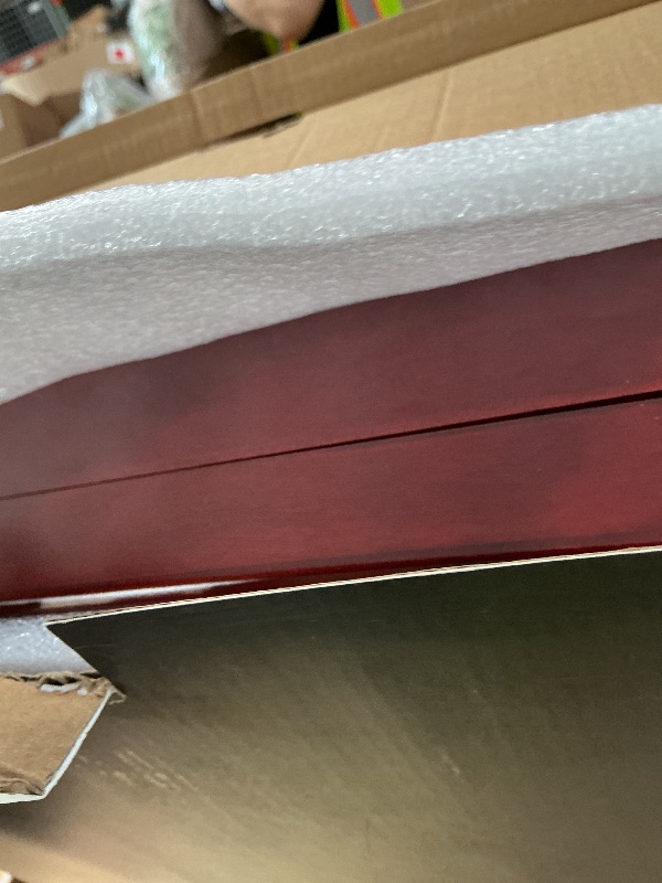 Photo 1 of ***BOX ONLY***Solid Mahogany Silverware Storage Box,Silverware Chest Case with Lid and Felt Lined,Wood Flatware Storage Box for 12 sets of Utensils,Silverware Boxes for Flatware,Silverware Chest without Silverware