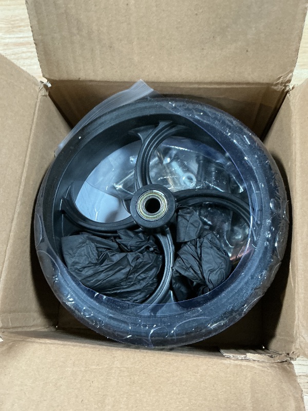 Photo 1 of 2 PCS 7-Inch Walker Replacement Wheelchair Wheels - Eco-Friendly Rubber Material, Wear-Resistant PU Tires, Anti-Slip, Durable ABS Wheels (7-Inch 2 PCS)