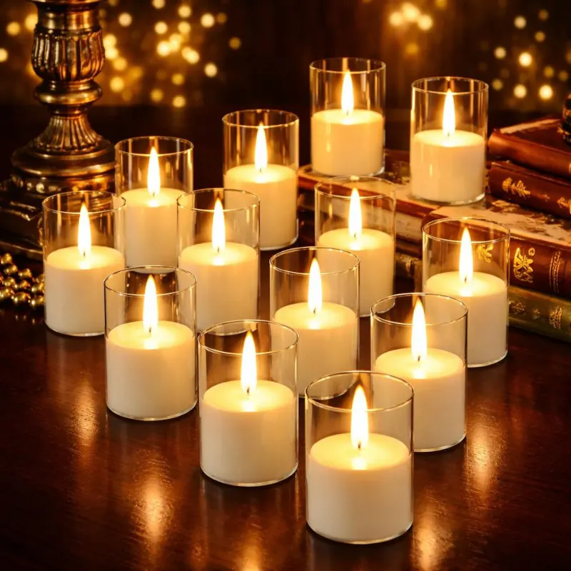 Photo 1 of 12 Pack Flameless Acrylic LED Candles