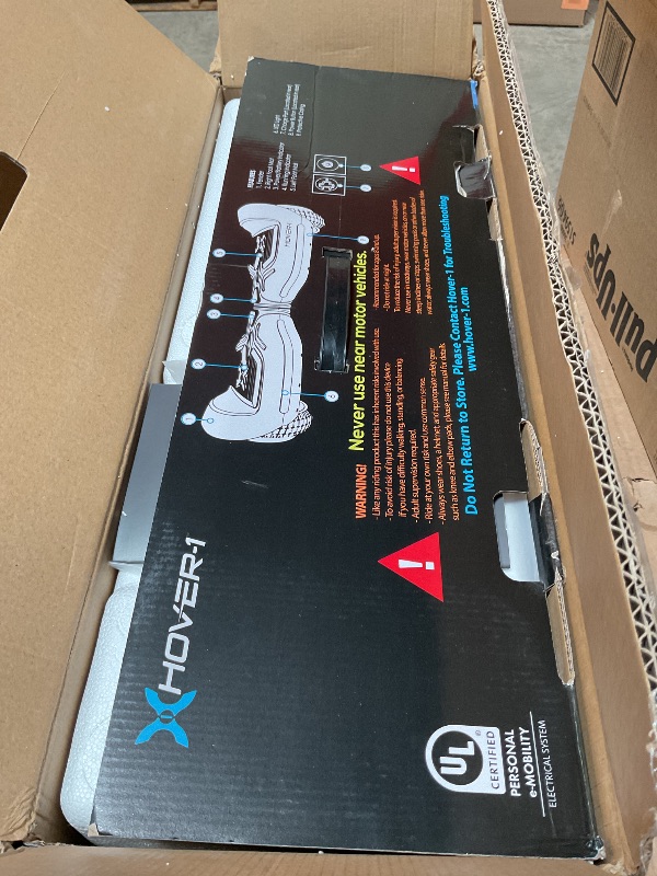 Photo 1 of **FOR PARTS ONLY/ NON-FUNCTIONAL*** Hover-1 Superfly Electric Self Balancing Scooter with 7MPH Top Speed, 6 Mile Range, Long Lasting Li-Ion Battery - 5HR Full Charge, Built-In Bluetooth Speaker - Rider Modes: Beginner to Expert