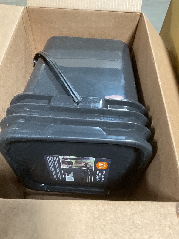 Photo 1 of ***MISSING STRAINER***Oklahoma Joe's 5159038W01 Pellet Bucket Kit, Black
