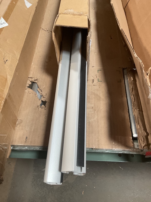 Photo 1 of ***RECOMENDED FOR PARTS/ MISSING ASSEMBLY PIECES*** Amazon Basics Cross Rail Roof Rack, 52 inches, Fits up to 46" Spans between Raised Side Rails with Gap, Pack of 2, Black/Silver