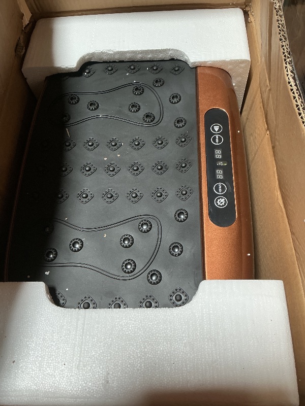 Photo 1 of ***MISSING POWER CORD***
Lifepro HexaPlate Lite Vibration Plate Exercise Machine — Magnetic Acupoints, 99 Speeds & 10 Presets Vibration Platform Machine with Resistance Bands — Vibrating Plate for Lymphatic Drainage & Toning