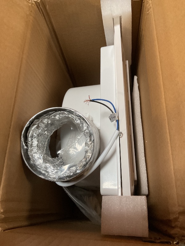 Photo 1 of 13.4" Panel Bathroom Exhaust Fan with Light, 160 CFM Bathroom Ventilation Fan with 12W 6500K LED Light, 1.0 Sones Low Noise, 4 Inch Duct Quiet Square Fan for Home Bath Restroom Hotel Office