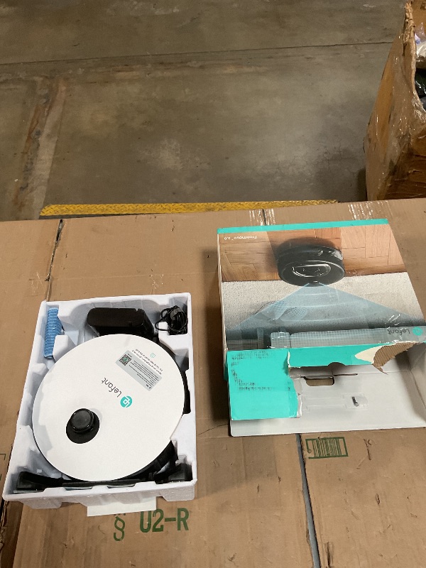 Photo 1 of ***DIRTY*** Lefant LiDAR Robot Vacuum and Mop, 450ml Visible Dustbin, Upgraded 190° PSD Obstacle Avoidance, Customized Cleaning, Multi-Floor Mapping, 150 Mins Runtime, 2.4G/5G WiFi, Pet Hair & Carpets, M330 Pro