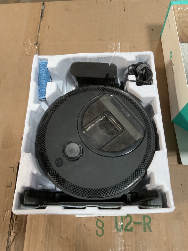 Photo 1 of ***DIRTY*** Lefant LiDAR Robot Vacuum and Mop, 450ml Visible Dustbin, Upgraded 190° PSD Obstacle Avoidance, Customized Cleaning, Multi-Floor Mapping, 150 Mins Runtime, 2.4G/5G WiFi, Pet Hair & Carpets, M330 Pro