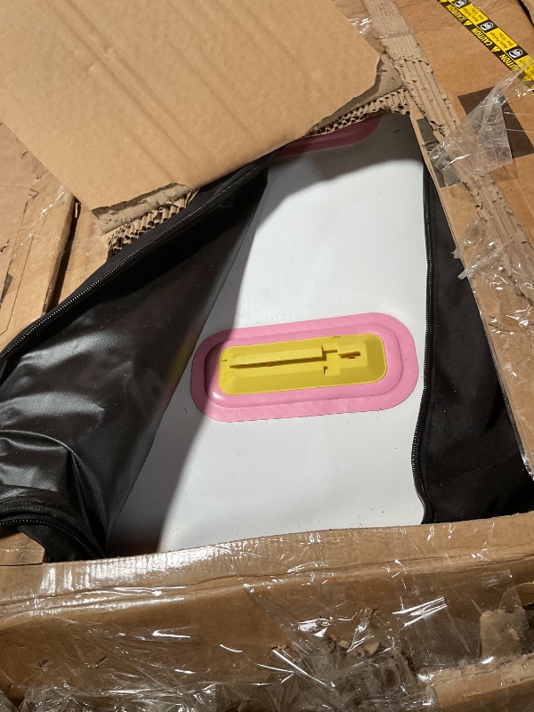 Photo 1 of ***FOR PARTS ONLY/ MISSING MAJORITY OF PIECES*** EVERSEA Stand-Up Paddle Boards, 10 ft Inflatable Paddle Board with Camera Bracket, 3 Main Fin, 33 in Wide Stable All-Around Paddleboard for All Levels of Players (Strawberry)