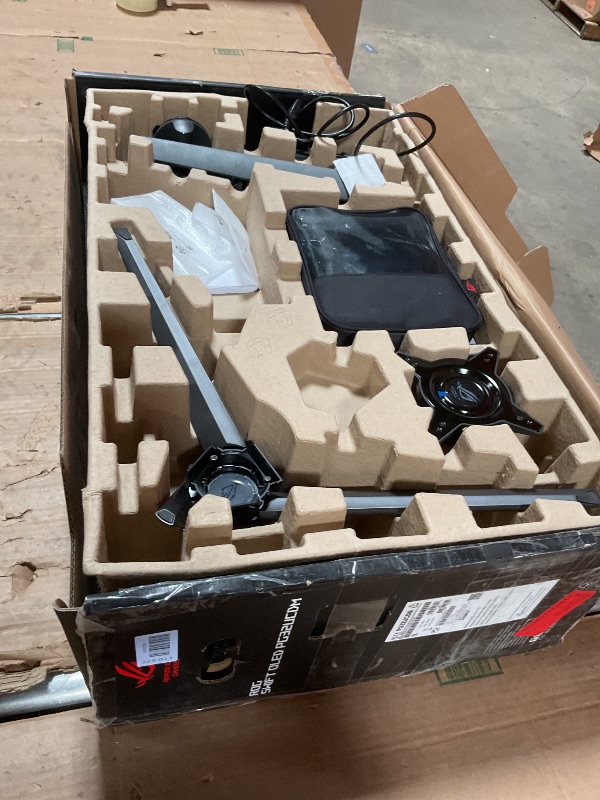 Photo 1 of ****RECOMENDED FOR PARTS ONLY/ DISPLAY POWERS ON THEN POWERS OFF RIGHT AWAY****ASUS ROG Swift 32” 4K OLED Gaming Monitor (PG32UCDM) - UHD (3840 x 2160), QD-OLED, 240Hz, 0.03ms, G-SYNC Compatible, Custom Heatsink, Graphene Film, 99% DCI-P3, True 10-bit, 90