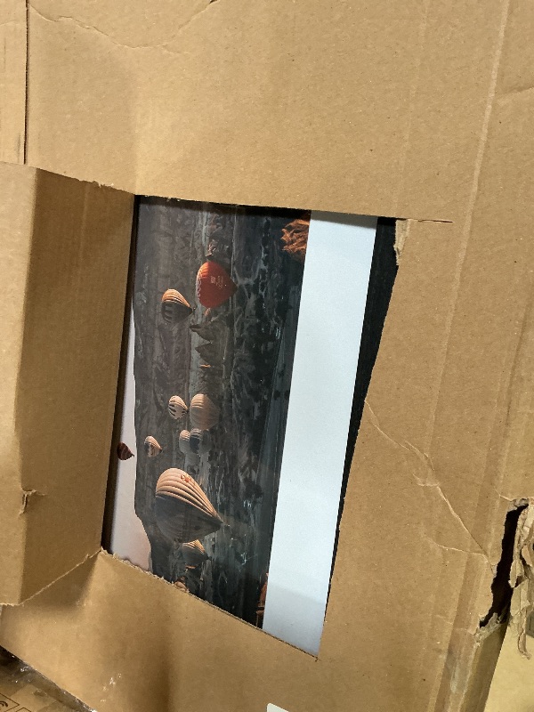 Photo 1 of ***HAS SCRATCHES**** JCJMY 20x24 Picture Frame with 16x20 Mat, Display Photo 16x20 with Mat or 20 x 24 Without Mat, Wall Hanging Large 20 by 24 Poster Frame with Plexiglass, Black