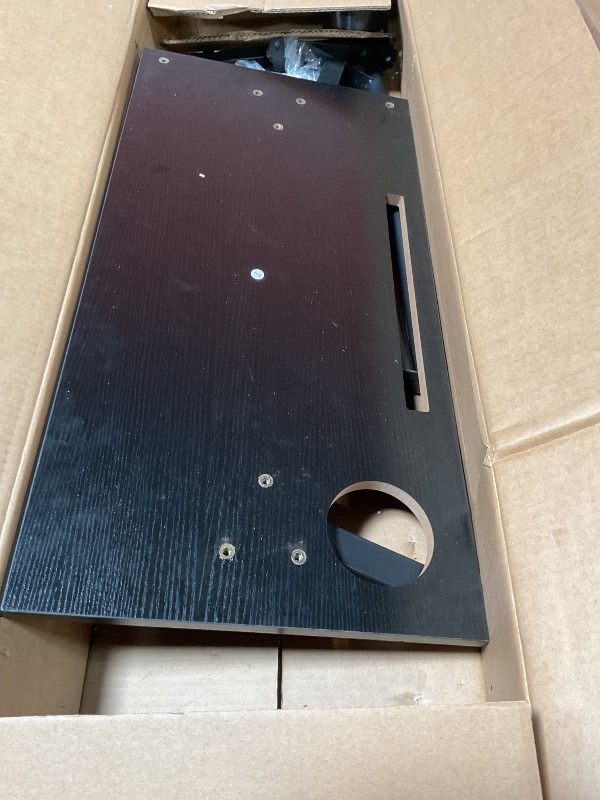 Photo 1 of ***DAMAGED/MISSING PIECES***
Furmax Standing Desk, 45 x 24 Inches Sit Stand up Desk, Sit Stand Height Adjustable Home Office Desk with 4 Height Position Memory (Rustic Brown, 45)