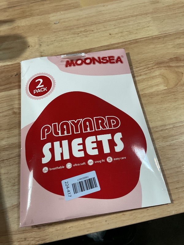 Photo 1 of **GREY SHEET ONLY*** Pack and Play Sheets, 2 Pack Mini Crib Sheets, Stretchy Playard Fitted Sheet, Compatible with Graco Pack n Play, Soft and Breathable Material, Stars & Bunny