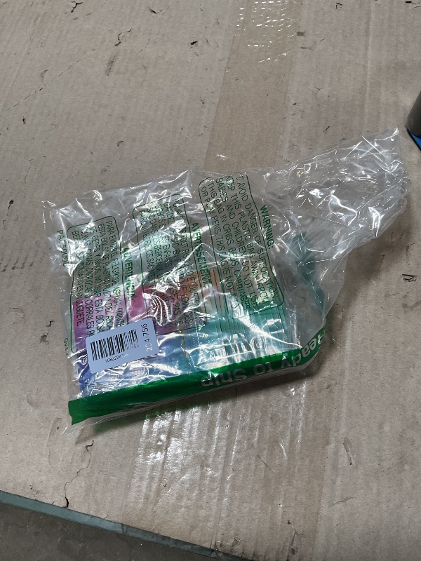 Photo 1 of 100 Pieces Resealable Bags with Clear Window, Holographic Gradient Packaging Bags Transparent Small Business Pouch Party Mylar Zip Bags Sample Bags (Multicolor, 3.5x4.7 Inch)