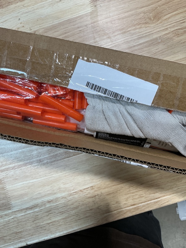 Photo 1 of 20Pcs Driveway Markers,4Ft Driveway Reflective Poles, Orange Fiberglass Snow Stakes with Reflective Tape for Easy Visibility at Night for Parking Lots (20, Orange)