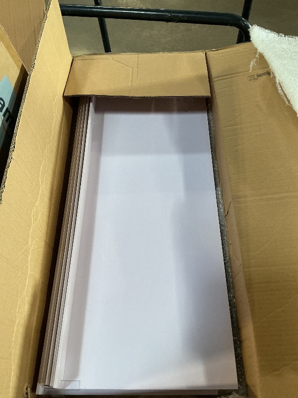Photo 1 of ** MINOR DAMAGE SEE PHOTOS*** Hoolerry 5 Pack Wire Shelf Covers 31x12 inch Foamed PVC Wire Rack Covers for Closet Shelving Pantry Cabinet Bathroom Office and Kitchen Shelves (White)