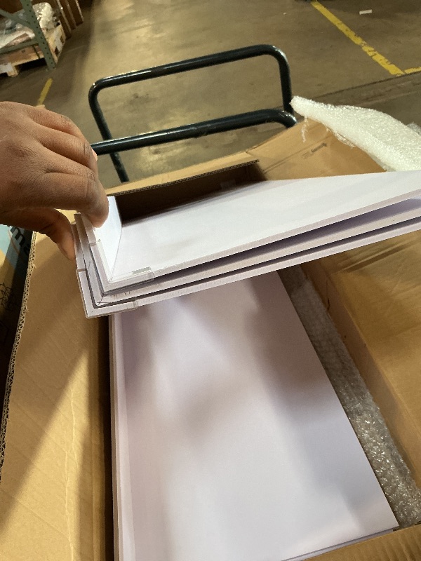 Photo 1 of ** MINOR DAMAGE SEE PHOTOS*** Hoolerry 5 Pack Wire Shelf Covers 31x12 inch Foamed PVC Wire Rack Covers for Closet Shelving Pantry Cabinet Bathroom Office and Kitchen Shelves (White)