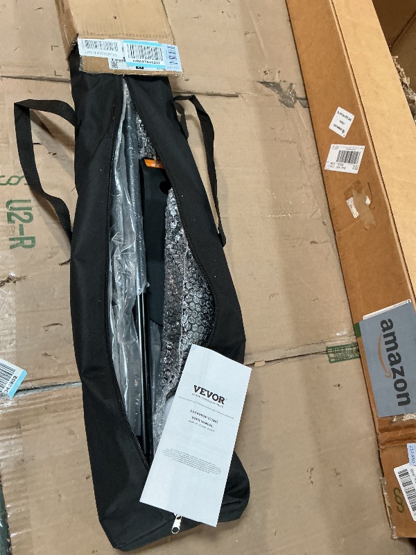 Photo 1 of ***MINOR DAMAGE SEE PHOTOS*** VEVOR Backdrop Stand 10 x 8 Ft, Height Adjustable Background Stand with 1 Carrying Bag, Photo Backdrop for Party Wedding Studio Trade Show