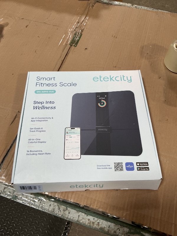 Photo 1 of ***CONNECTION ISSUE***
Etekcity FSA&HSA Eligible Smart Scale for Body Weight Fat, Digital Weighing Machine for Accurate BMI Muscle Mass Composition, Apple Health Compatible Fitness Equipment,TFT,?Tempered Glass,Black