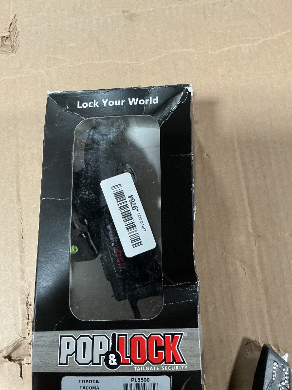 Photo 1 of **HEAVILY USED/ MISSING KEYS**** Pop & Lock PL5500 Toyota Tacoma Tailgate Lock 2005–2015 – Manual Handle Replacement, Includes 2 Keys, Anti-Theft Truck Bed Security, Easy Installation, Black