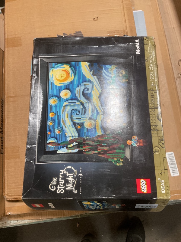Photo 1 of ***USED/MISSING PARTS UNKNOWN***LEGO Ideas Vincent Van Gogh The Starry Night - Building Set for Adults, Ages 18+ - Beautifully Detailed Home Wall Art Decor - Gift for Men & Women - 21333