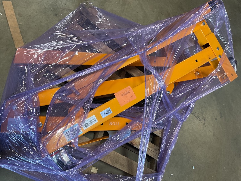 Photo 1 of ** selling as partial set. Missing small piece holding two chains **MilleLoom 2 Ton Engine Hoist with Lever Stabilizer, Foldable Cherry Picker - Heavy Duty Hydraulic Engine Lift, Automotive Garage Engine Crane