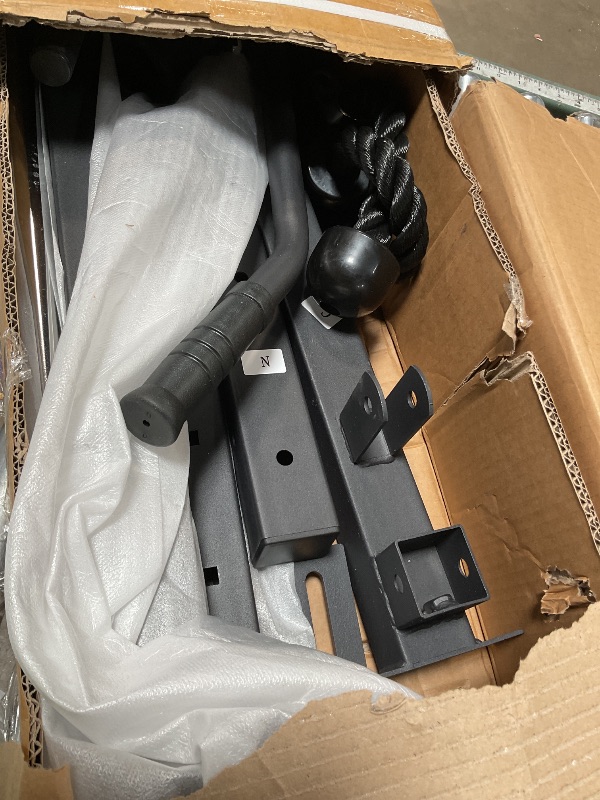 Photo 1 of ** selling for parts as partial set **VEVOR LAT Pull Down Machine, 3-in-1 Row Cable Machine, Cable Machines Home Gym with 18-Levels Height Adjustment, Wall-Mount Design, Load 500 lbs LAT Tower for Full-Body Workouts, Single-Arm Training