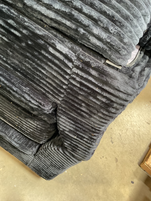 Photo 1 of ** dirt **103“ Sectional Couch for Living Room, Modular Deep Seat L-Shaped Corduroy Sofa, No Assembly, Plush Wide Fabric,