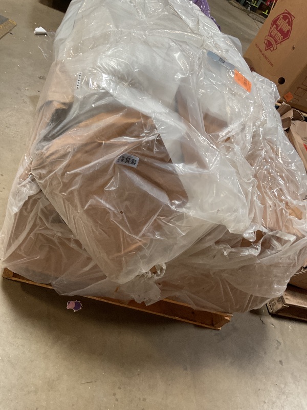 Photo 1 of ** DIRT FROM TRANSPORT**Signature Design by Ashley Monaghan Vintage Loveseat with Accent Pillows, Reversible Cushions and Rolled Arms, Beige