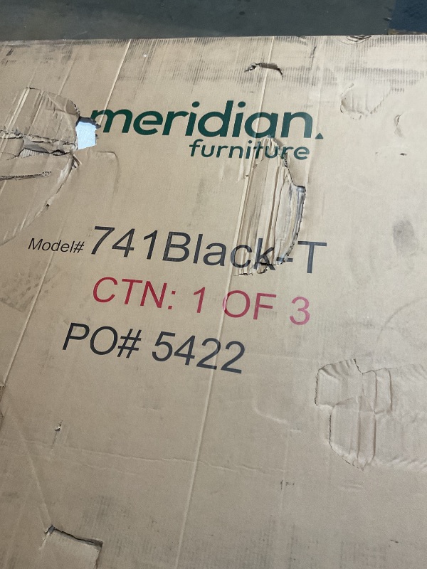 Photo 1 of ** Table top only , missing two boxes. Minor corner damage.Selling for parts.** Meridian Furniture - Belinda Black Dining Table - 741Black-T