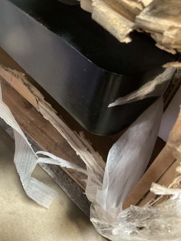 Photo 1 of ** Table top only , missing two boxes. Minor corner damage.Selling for parts.** Meridian Furniture - Belinda Black Dining Table - 741Black-T
