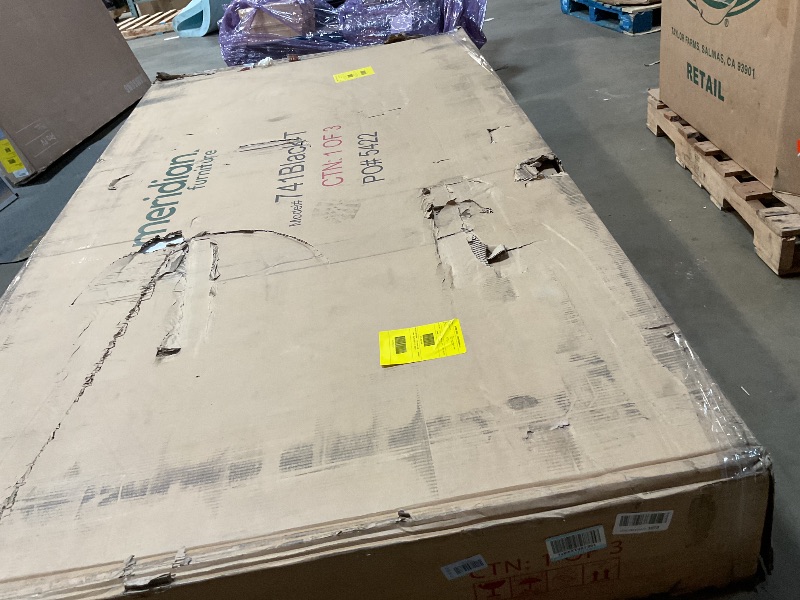 Photo 1 of ** Table top only , missing two boxes. Minor corner damage.Selling for parts.** Meridian Furniture - Belinda Black Dining Table - 741Black-T