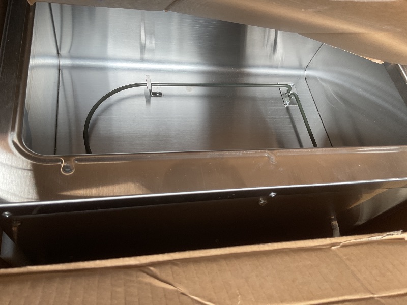 Photo 1 of ** dirt from transport**KoolMore 4-Pan Open Well Commercial Electric Stainless Steel Steam Table Food Warmer for Buffets with Undershelf, Warming Control Knobs, and Front Serving Area [120V] (KM-OWS-4), Silver