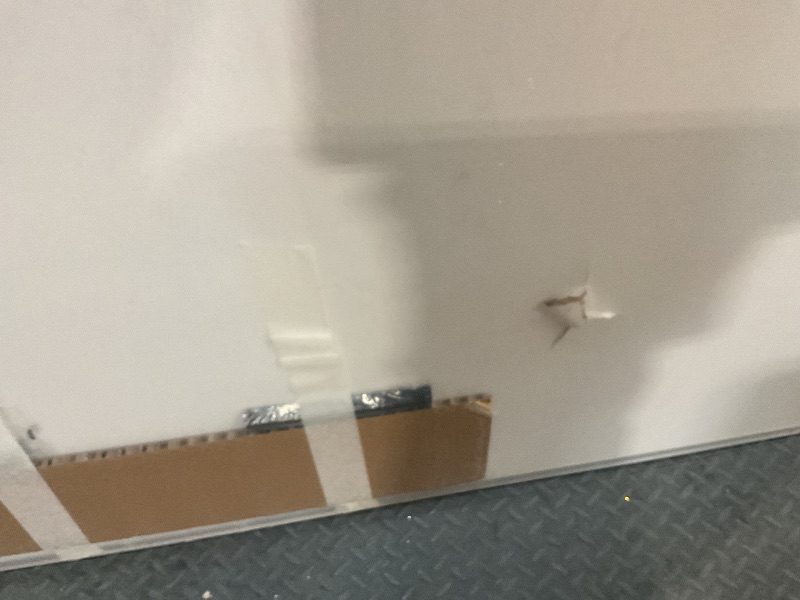 Photo 1 of ** puncture damage **VIZ-PRO Large Cork Bulletin Board, 60 X 48 Inches, Wall-Mounted Corkboard with Silver Aluminium Frame for School, Office, and Home 5' X 4'