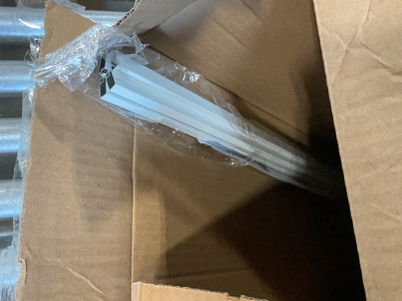Photo 1 of ** missing four small connection pieces. Large pieces only.**Prime-Line PL 7814 Aluminum Screen Frame Kit, 5/16 inch x 3/4 inch x 60 inch, White , Set of 1