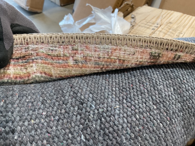 Photo 1 of ** dirtfrom transport **Loloi Loren Collection LQ-15 Terracotta/Sky 7'-6" x 9'-6" Area Rug