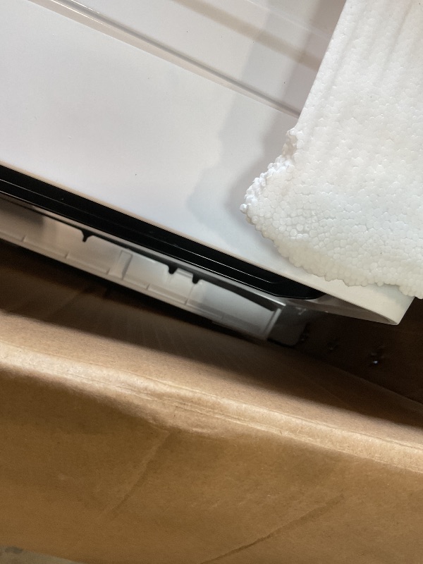 Photo 1 of ** DENT DAMAGE/FRONT FRAME IS COMING LOOSE**Midea 10,000 BTU Smart Inverter Window Air Conditioner with APP, Alexa Control, 115V AC Unit Cools up to 450 Sq. Ft, Quiet Operation, Energy Saving, Remote & Easy Installation Kit, White