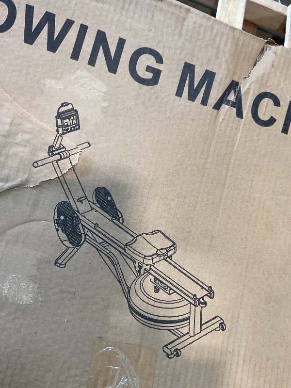 Photo 1 of **BROKEN WHEEL**Rowing Machine, 16 levels of Quiet Magnetic Smart Auto Resistance, 350 lbs Weight Capacity Rower Machine for Home Workout Use