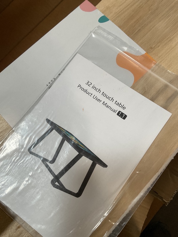 Photo 1 of **WILL NEED REPLACEMENT POWER CORD PROVIDED ONE IS NON-FUNCTIONAL (TAKES SPECIAL POWER CORD)**** QIXZOCV MWE 32 Inch Game Table, Multifunctional Touchscreen Table, Detachable Interactive Display for Indoor Entertainment, Meetings & Education, Android 13,