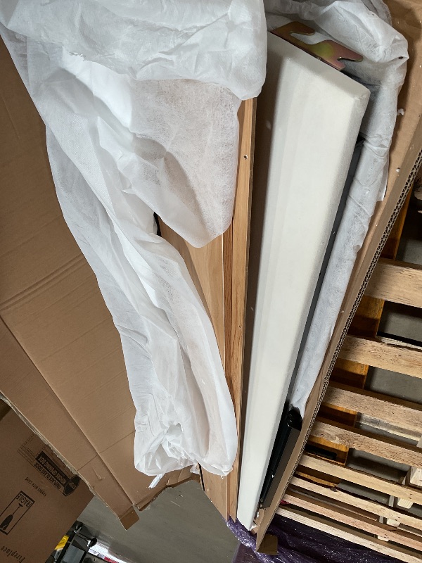 Photo 1 of ** SELLING FOR PARTS AS PARTIAL SET. ONE BOX OF TWO.**KEIKI Twin Size Upholstery Daybed with Storage Headboard, 2 Drawers and Charging Design, Multi-Functional Velvet Sofa Bed, Easy Assembly, No Box Spring Required, for Living Room and Bedroom, Beige