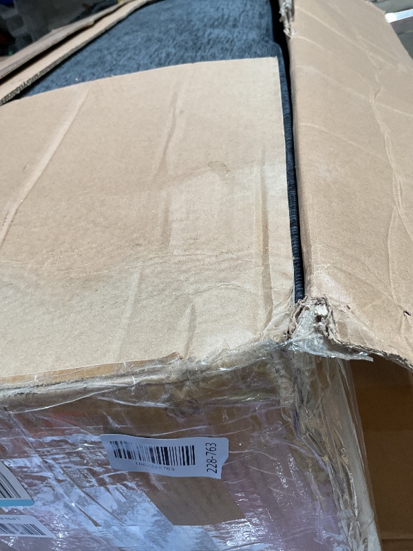 Photo 1 of ** SELLING FOR PARTS AS PARTIAL SET. TWO BOXES OUT OF THREE. **small hole from transpor**tERYE L-Shaped Pull Out Sleeper Sofa Bed, Modern Chenille Upholstered Button Tufted Corner Reversible Sleeper Sectional Sofa Couch with Storage Chaise, Drop-Down Tabl
