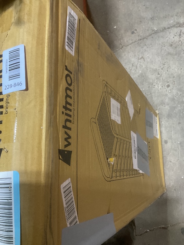 View 2 of ** major damage on corners of plastic trays**Whitmor 10 Drawer - Rolling Craft Organizer Cart - Chrome 15.25x13.50x35.25