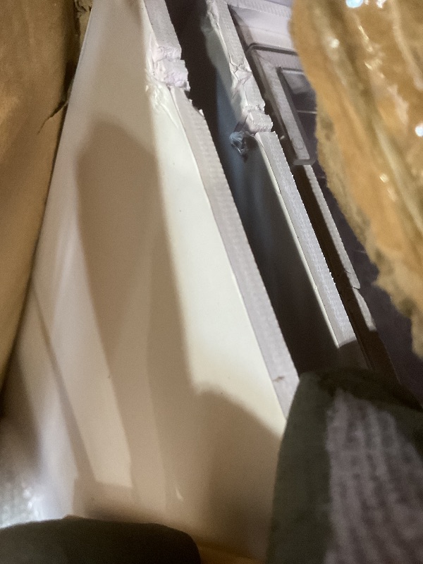 Photo 1 of ** DENT DAMAGE ON ENDS**Hoolerry 5 Pack Wire Shelf Covers 36x16 inch Foamed PVC Wire Rack Covers for Closet Shelving Pantry Cabinet Bathroom Office and Kitchen Shelves (White)