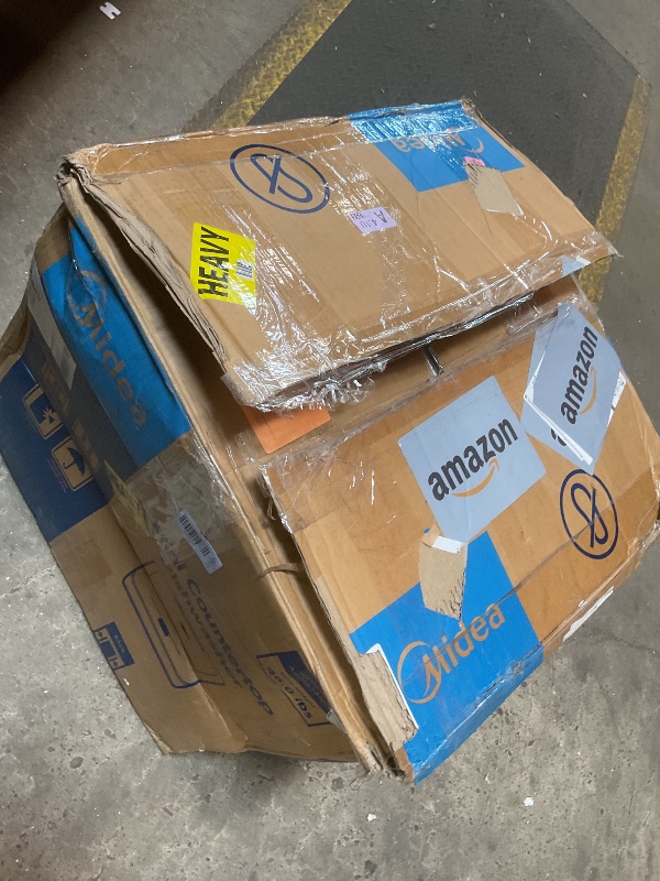 Photo 1 of ***USED/MAJOR DAMAGE/POSSIBLY FOR PARTS ONLY***Midea MDC17P0ABB Portable Countertop Mini 1.32Gal Built-in Water Tank, No Hookup Needed, 6 Programs, 360° Dual Spray, 162? High-Temp& Air-Refresh Function, Dishwasher for Apartments& RVs, Black