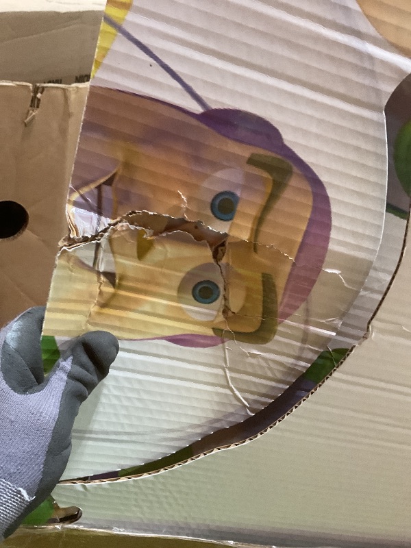 Photo 1 of ** PARTS ARE LOOSE. BUZZ LIGHTYEAR FACE TORE**Cardboard People Buzz and Woody Refresh Cardboard Cutout Standup - Disney Pixar's Toy Story