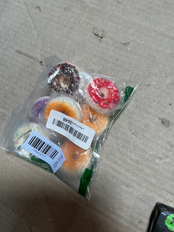 Photo 1 of **SPRINKLES FALLING OFF** MGZTTHW 8pcs Donut Stress Ball, 2" Artificial Donut Stress Relief Exercise Balls, Small Fake Donuts for Birthday Party Favors, Shop Decoration, Shooting Props Display