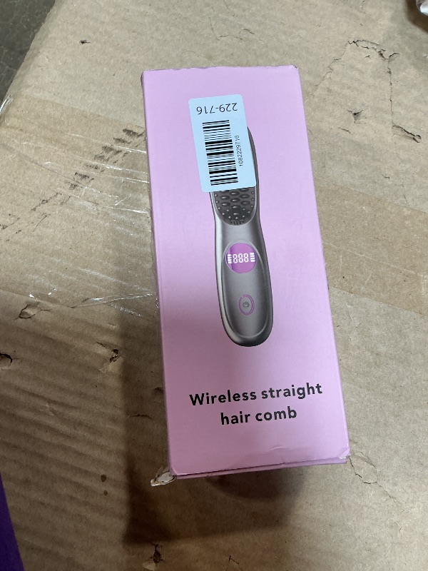 Photo 1 of **DIRTY/ UNTESTED*** Go Brush Pro,2026 New Cordless Straight Hair Brush, Portable Scald-Proof mini Straight Hair Comb with Three Temperature Settings and LED Display Screen, Quickly Heating Travel Hair Brush (Dark Black)